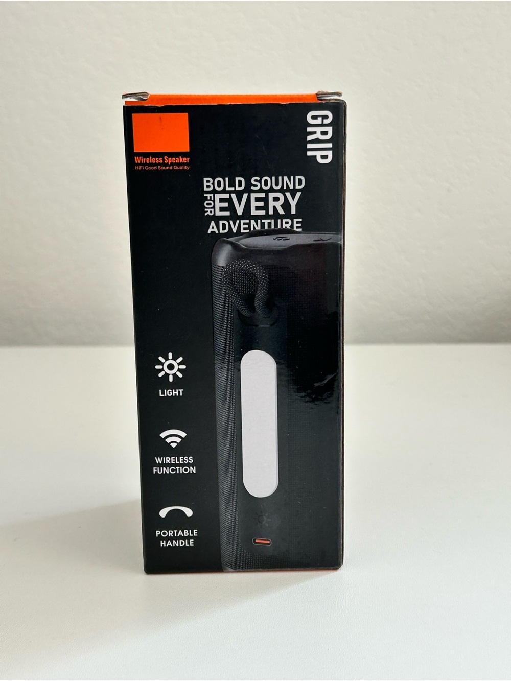 Brand New Grip Wireless Speaker with Multiple Lighting Modes - Black